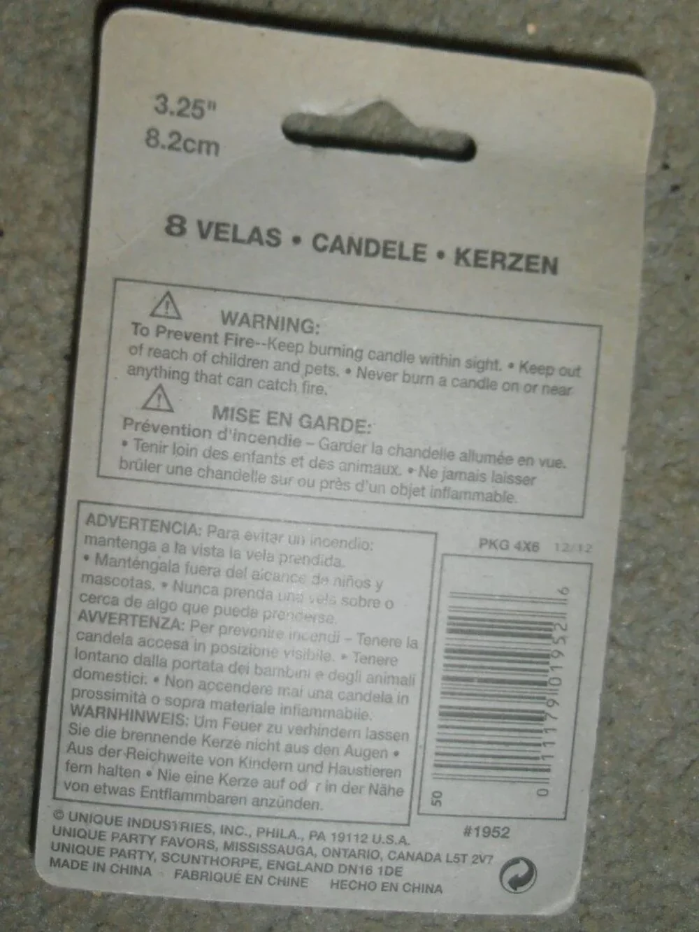 Share 3 Pack Bells Oberon Pins AND 8 Pack Birthday Candles